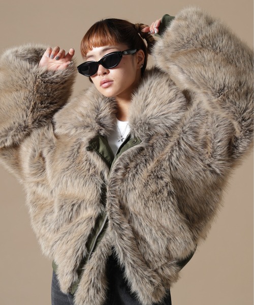 DANKE SCHON(ダンケシェーン)の「DankeSchon/ダンケシェーン/REVERSIBLE FUR COLLAR N2B(ミリタリージャケット・メンズ・ブラック/カーキ・M/L)」の17枚目の写真