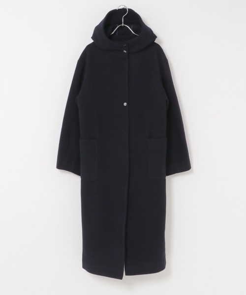 URBAN RESEARCH ROSSO WOMEN(アーバンリサーチ ロッソ)の「アンチピリングスタンドフードコート(その他アウター・レディース・チェック/ネイビー/イエロー系その他・FREE)」の1枚目の写真