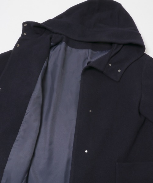 URBAN RESEARCH ROSSO WOMEN(アーバンリサーチ ロッソ)の「アンチピリングスタンドフードコート(その他アウター・レディース・チェック/ネイビー/イエロー系その他・FREE)」の5枚目の写真