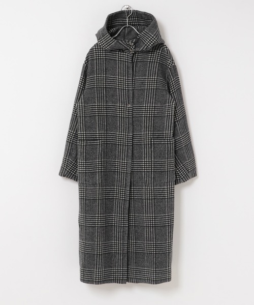 URBAN RESEARCH ROSSO WOMEN(アーバンリサーチ ロッソ)の「アンチピリングスタンドフードコート(その他アウター・レディース・チェック/ネイビー/イエロー系その他・FREE)」の10枚目の写真