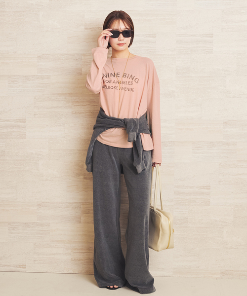 plage(プラージュ)の「ANINE BING / アニービン IVAN L SL PARIS トップス(Tシャツ/カットソー・レディース・ピンク・FREE)」の3枚目の写真