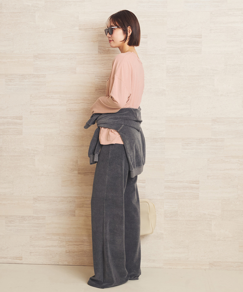 plage(プラージュ)の「ANINE BING / アニービン IVAN L SL PARIS トップス(Tシャツ/カットソー・レディース・ピンク・FREE)」の4枚目の写真