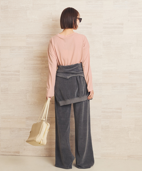 plage(プラージュ)の「ANINE BING / アニービン IVAN L SL PARIS トップス(Tシャツ/カットソー・レディース・ピンク・FREE)」の5枚目の写真