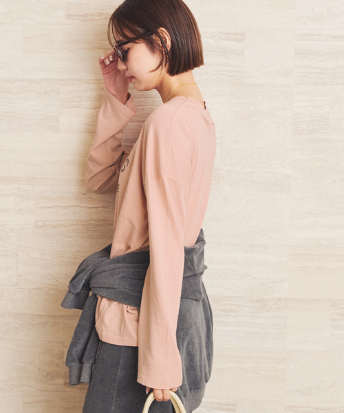 plage(プラージュ)の「ANINE BING / アニービン IVAN L SL PARIS トップス(Tシャツ/カットソー・レディース・ピンク・FREE)」の7枚目の写真
