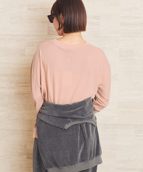 plage(プラージュ)の「ANINE BING / アニービン IVAN L SL PARIS トップス(Tシャツ/カットソー・レディース・ピンク・FREE)」の9枚目の写真