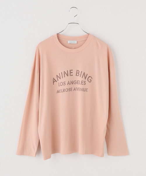 plage(プラージュ)の「ANINE BING / アニービン IVAN L SL PARIS トップス(Tシャツ/カットソー・レディース・ピンク・FREE)」の10枚目の写真