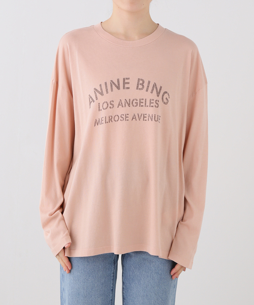 plage(プラージュ)の「ANINE BING / アニービン IVAN L SL PARIS トップス(Tシャツ/カットソー・レディース・ピンク・FREE)」の17枚目の写真