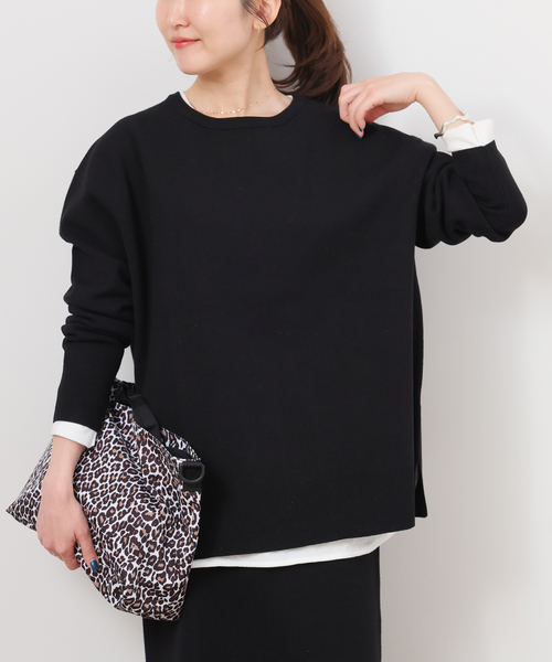 JOURNAL STANDARD relume（ジャーナルスタンダード　レリューム）の「《WEB限定追加》ウォッシャブルミラノリブプルオーバー（ニット/セーター・レディース・チャコールグレー/ブラック/ブラウン・FREE）」の14枚目の写真