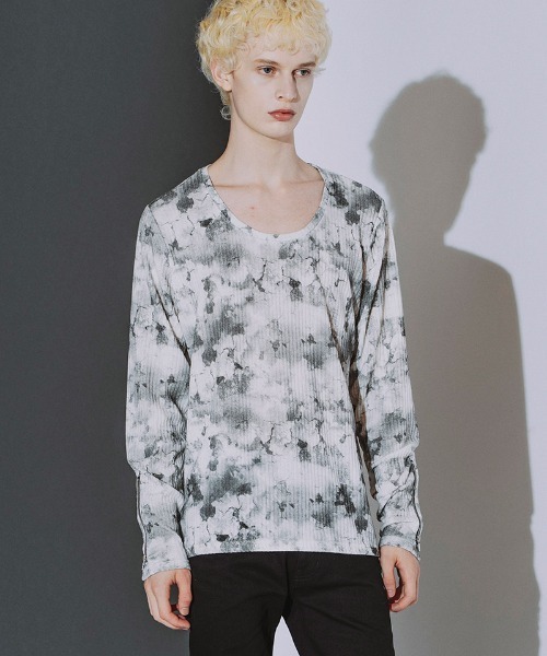 NO ID.(ノーアイディ)の「mlt5866- ZIPスリーブU-N-PO カットソー(859006-584T)(Tシャツ/カットソー・メンズ・ホワイト/ブラック・2/1)」の4枚目の写真