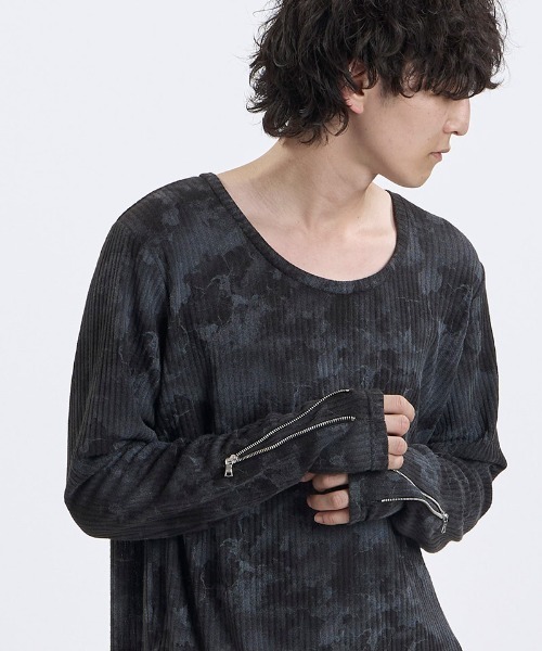 NO ID.(ノーアイディ)の「mlt5866- ZIPスリーブU-N-PO カットソー(859006-584T)(Tシャツ/カットソー・メンズ・ホワイト/ブラック・2/1)」の15枚目の写真