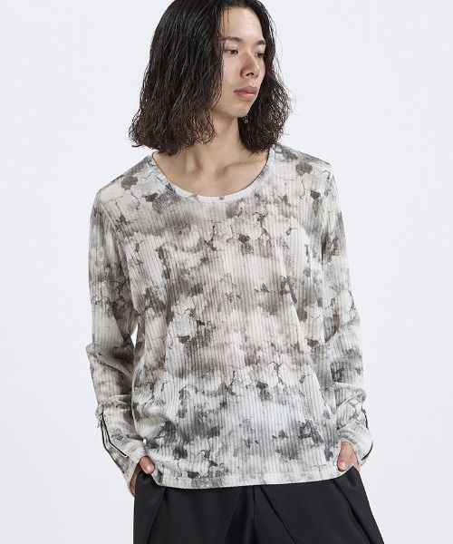 NO ID.(ノーアイディ)の「mlt5866- ZIPスリーブU-N-PO カットソー(859006-584T)(Tシャツ/カットソー・メンズ・ホワイト/ブラック・2/1)」の19枚目の写真