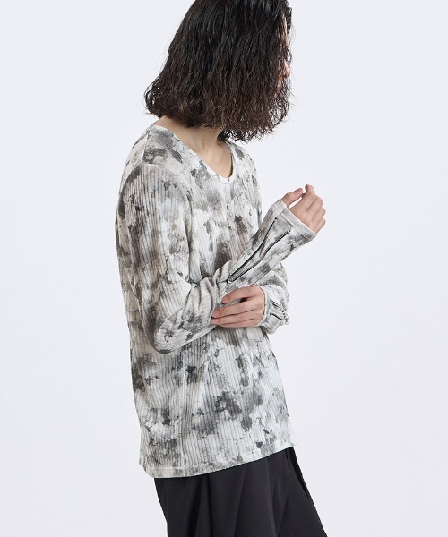 NO ID.(ノーアイディ)の「mlt5866- ZIPスリーブU-N-PO カットソー(859006-584T)(Tシャツ/カットソー・メンズ・ホワイト/ブラック・2/1)」の20枚目の写真