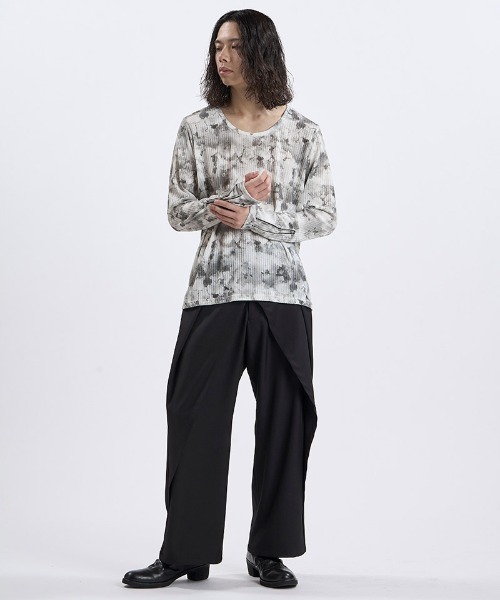 NO ID.(ノーアイディ)の「mlt5866- ZIPスリーブU-N-PO カットソー(859006-584T)(Tシャツ/カットソー・メンズ・ホワイト/ブラック・2/1)」の21枚目の写真