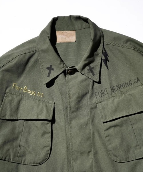 THRIFTY LOOK(スリフティールック)の「DOODLE US MADE FATIGUE 5TH(ミリタリージャケット・メンズ・オリーブ・X-LARGE)」の6枚目の写真