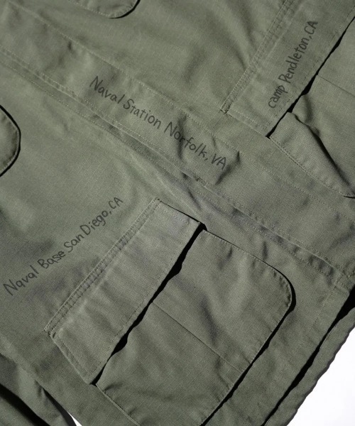THRIFTY LOOK(スリフティールック)の「DOODLE US MADE FATIGUE 5TH(ミリタリージャケット・メンズ・オリーブ・X-LARGE)」の8枚目の写真