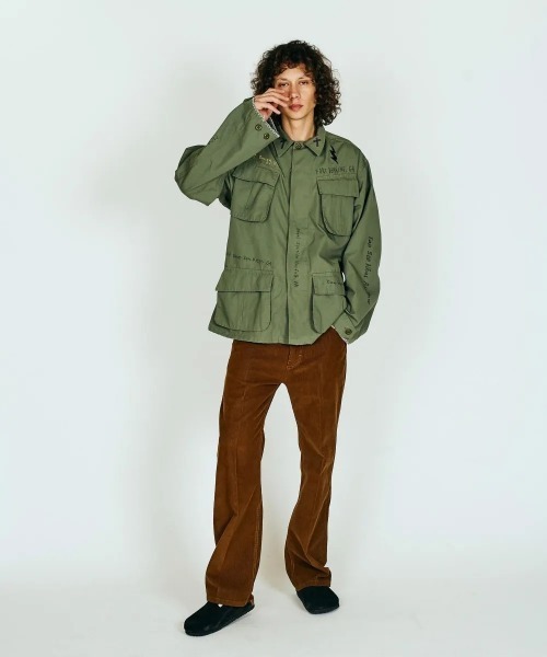 THRIFTY LOOK(スリフティールック)の「DOODLE US MADE FATIGUE 5TH(ミリタリージャケット・メンズ・オリーブ・X-LARGE)」の2枚目の写真