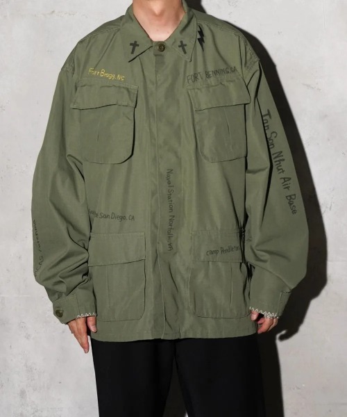 THRIFTY LOOK(スリフティールック)の「DOODLE US MADE FATIGUE 5TH(ミリタリージャケット・メンズ・オリーブ・X-LARGE)」の13枚目の写真