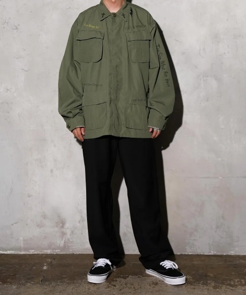 THRIFTY LOOK(スリフティールック)の「DOODLE US MADE FATIGUE 5TH(ミリタリージャケット・メンズ・オリーブ・X-LARGE)」の14枚目の写真