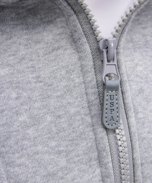 U.S. POLO ASSN.（ユーエスポロアッスン）の「【U.S. POLO ASSN.】clear 別注 裏起毛スウェットジップパーカー(セット可)（パーカー・レディース・ブラック/ピンク/グレー・F）」の13枚目の写真