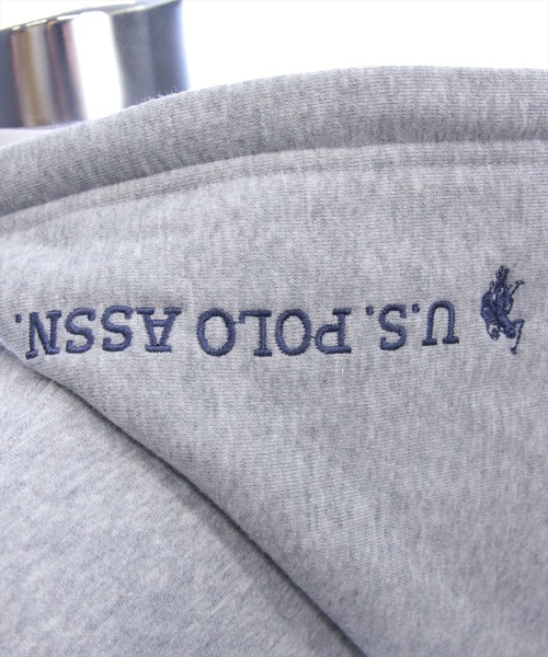 U.S. POLO ASSN.（ユーエスポロアッスン）の「【U.S. POLO ASSN.】clear 別注 裏起毛スウェットジップパーカー(セット可)（パーカー・レディース・ブラック/ピンク/グレー・F）」の16枚目の写真