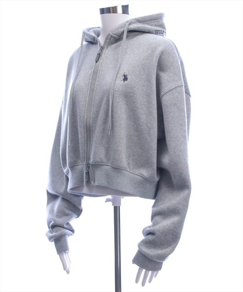 U.S. POLO ASSN.（ユーエスポロアッスン）の「【U.S. POLO ASSN.】clear 別注 裏起毛スウェットジップパーカー(セット可)（パーカー・レディース・ブラック/ピンク/グレー・F）」の4枚目の写真