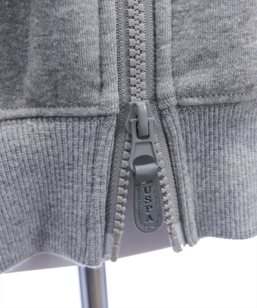 U.S. POLO ASSN.（ユーエスポロアッスン）の「【U.S. POLO ASSN.】clear 別注 裏起毛スウェットジップパーカー(セット可)（パーカー・レディース・ブラック/ピンク/グレー・F）」の12枚目の写真