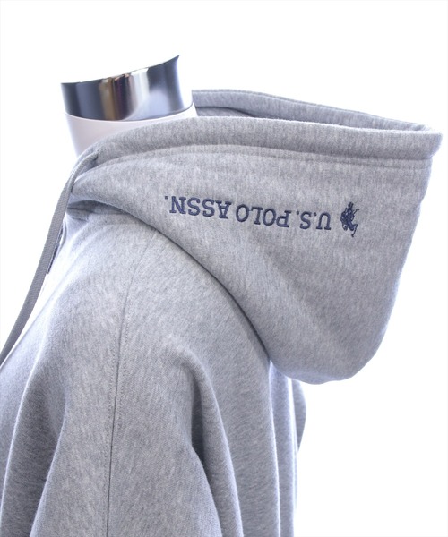 U.S. POLO ASSN.（ユーエスポロアッスン）の「【U.S. POLO ASSN.】clear 別注 裏起毛スウェットジップパーカー(セット可)（パーカー・レディース・ブラック/ピンク/グレー・F）」の10枚目の写真