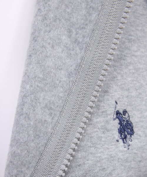 U.S. POLO ASSN.（ユーエスポロアッスン）の「【U.S. POLO ASSN.】clear 別注 裏起毛スウェットジップパーカー(セット可)（パーカー・レディース・ブラック/ピンク/グレー・F）」の14枚目の写真