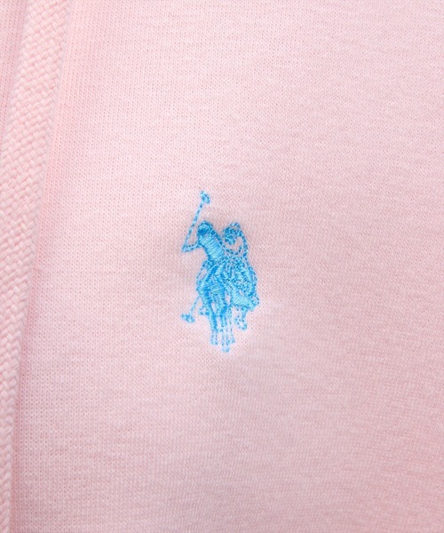 U.S. POLO ASSN.（ユーエスポロアッスン）の「【U.S. POLO ASSN.】clear 別注 裏起毛スウェットジップパーカー(セット可)（パーカー・レディース・ブラック/ピンク/グレー・F）」の19枚目の写真