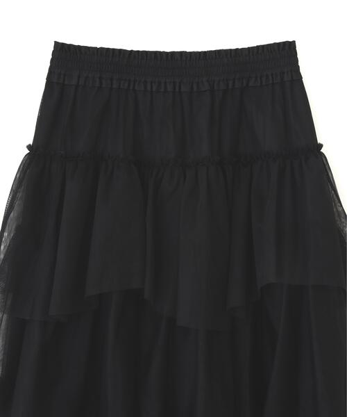 JILL by JILL STUART(ジルバイジルスチュアート)の「ボリュームティアードチュールスカート(スカート・レディース・ブラック/ホワイト/ピンク・FREE)」の19枚目の写真