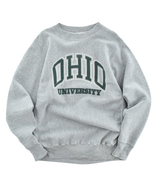 VINTAGE(ヴィンテージ)の「【USED】90’s Heritage Sportswear "OHIO UNIVERSITY" リバースタイプスウェット USA製(スウェット・メンズ・グレー・XX-LARGE)」の1枚目の写真