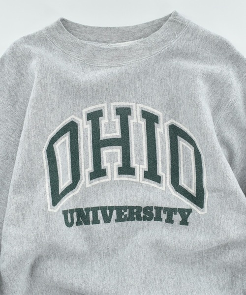 VINTAGE(ヴィンテージ)の「【USED】90’s Heritage Sportswear "OHIO UNIVERSITY" リバースタイプスウェット USA製(スウェット・メンズ・グレー・XX-LARGE)」の2枚目の写真