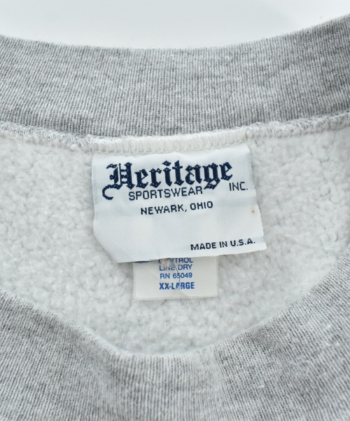 VINTAGE(ヴィンテージ)の「【USED】90’s Heritage Sportswear "OHIO UNIVERSITY" リバースタイプスウェット USA製(スウェット・メンズ・グレー・XX-LARGE)」の3枚目の写真