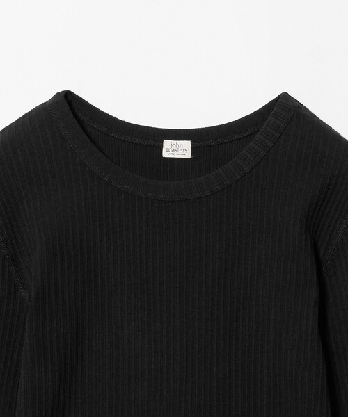 john masters UNITED ARROWS（ジョンマスターユナイテッドアローズ）の「＜john masters UNITED ARROWS＞ファブリックコスメ モイスチャーリブクルーネックロングスリーブプルオーバー（Tシャツ/カットソー・レディース・ブラウン/ブラック/ホワイト・FREE）」の11枚目の写真