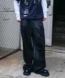 MAISON MINED（メゾンミネド）の「FADE TRACE DENIM PANTS BLACK（デニムパンツ）」