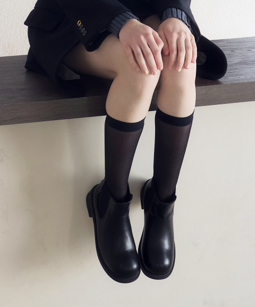 CESTI(セスティ)の「カーブクラシックチェルシーアンクルブーツ (ブラック)(ブーツ・レディース・ブラック・25cm/23cm/24.5cm/24cm/23.5cm/22.5cm)」の3枚目の写真