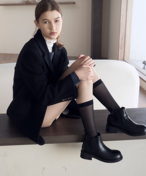 CESTI(セスティ)の「カーブクラシックチェルシーアンクルブーツ (ブラック)(ブーツ・レディース・ブラック・25cm/23cm/24.5cm/24cm/23.5cm/22.5cm)」の4枚目の写真