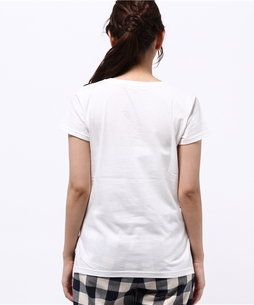 VIS（ビス）の「ＵＳＡコットンＶネックＴシャツ（Tシャツ/カットソー・レディース・ネイビー/グレー/ホワイト/ブラウン系その他/グリーン系その他・LARGE/MEDIUM）」の8枚目の写真