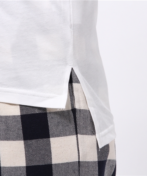 VIS（ビス）の「ＵＳＡコットンＶネックＴシャツ（Tシャツ/カットソー・レディース・ネイビー/グレー/ホワイト/ブラウン系その他/グリーン系その他・LARGE/MEDIUM）」の13枚目の写真