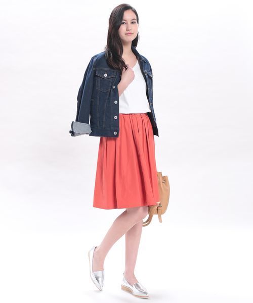 VIS（ビス）の「ＵＳＡコットンＶネックＴシャツ（Tシャツ/カットソー・レディース・ネイビー/グレー/ホワイト/ブラウン系その他/グリーン系その他・LARGE/MEDIUM）」の12枚目の写真