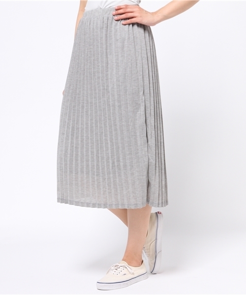 earth music&ecology(アースミュージックアンドエコロジー)の「【2016Summer】プリーツカットロングスカート(スカート・レディース・LT.Gray/ベージュ/ネイビー・FREE)」の11枚目の写真