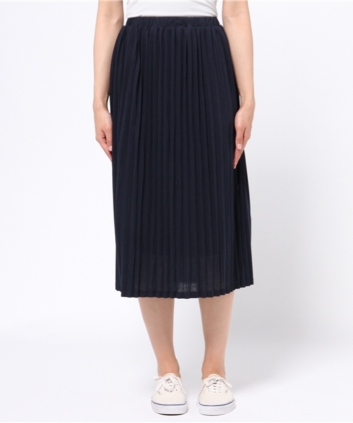 earth music&ecology(アースミュージックアンドエコロジー)の「【2016Summer】プリーツカットロングスカート(スカート・レディース・LT.Gray/ベージュ/ネイビー・FREE)」の6枚目の写真