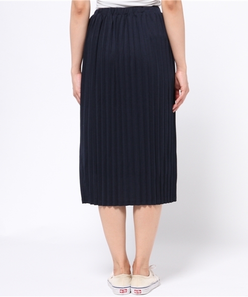 earth music&ecology(アースミュージックアンドエコロジー)の「【2016Summer】プリーツカットロングスカート(スカート・レディース・LT.Gray/ベージュ/ネイビー・FREE)」の8枚目の写真