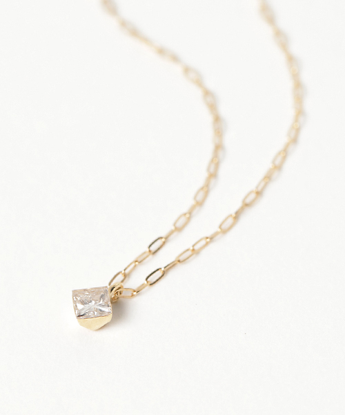 agete（アガット）の「K18ダイヤモンドネックレス（ネックレス）」 - WEAR