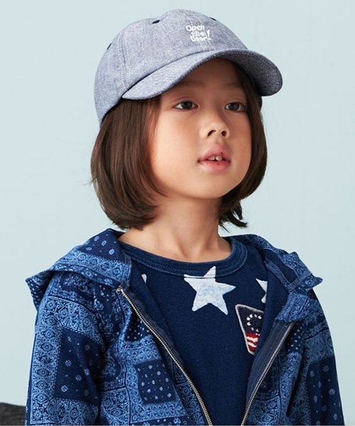 F.O.KIDS（エフオーキッズ）の「17SSベースボールCAP（キャップ・キッズ・ネイビー/ストライプ/ブルー/ピンク/レインボー・50/54/58）」の2枚目の写真