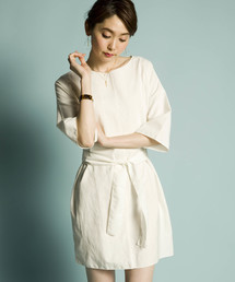 PLAIN CLOTHING | ウェストベルトミニワンピース【PLAIN CLOTHING】(ワンピース)