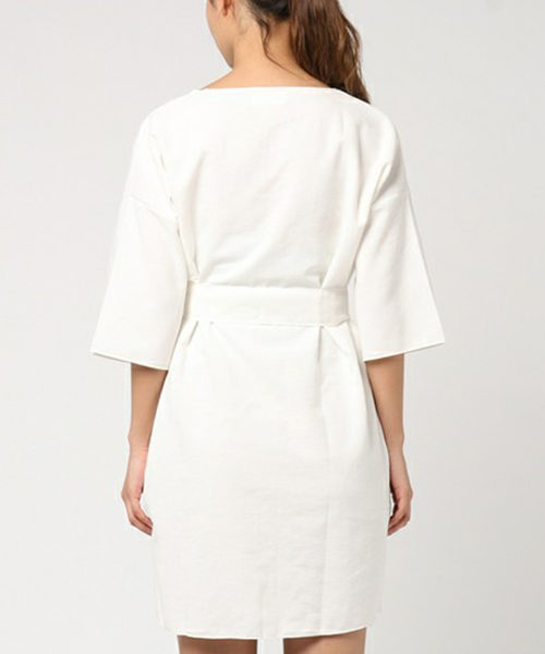 PLAIN CLOTHING(プレーンクロージング)の「ウェストベルトミニワンピース【PLAIN CLOTHING】(ワンピース・レディース・ホワイト/ネイビー・FREE)」の13枚目の写真