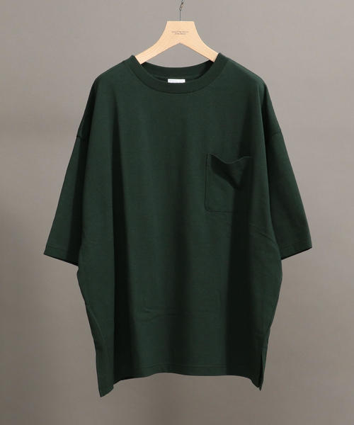 BEAUTY&YOUTH UNITED ARROWS（ビューティーアンドユースユナイテッドアローズ）の「【WEB限定】 by スーパービッグ Tシャツ ◆（Tシャツ/カットソー・メンズ・ホワイト/ベージュ/ライム/ネイビー/ライトピンク/ダークグリーン・MEDIUM/LARGE/SMALL）」の3枚目の写真