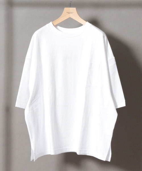 BEAUTY&YOUTH UNITED ARROWS（ビューティーアンドユースユナイテッドアローズ）の「【WEB限定】 by スーパービッグ Tシャツ ◆（Tシャツ/カットソー・メンズ・ホワイト/ベージュ/ライム/ネイビー/ライトピンク/ダークグリーン・MEDIUM/LARGE/SMALL）」の21枚目の写真