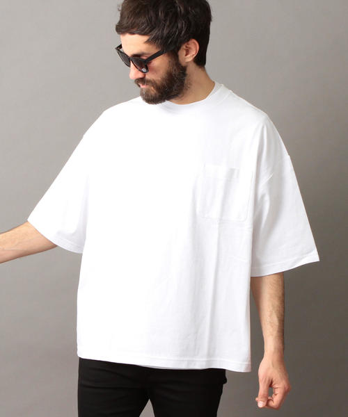 BEAUTY&YOUTH UNITED ARROWS（ビューティーアンドユースユナイテッドアローズ）の「【WEB限定】 by スーパービッグ Tシャツ ◆（Tシャツ/カットソー・メンズ・ホワイト/ベージュ/ライム/ネイビー/ライトピンク/ダークグリーン・MEDIUM/LARGE/SMALL）」の22枚目の写真